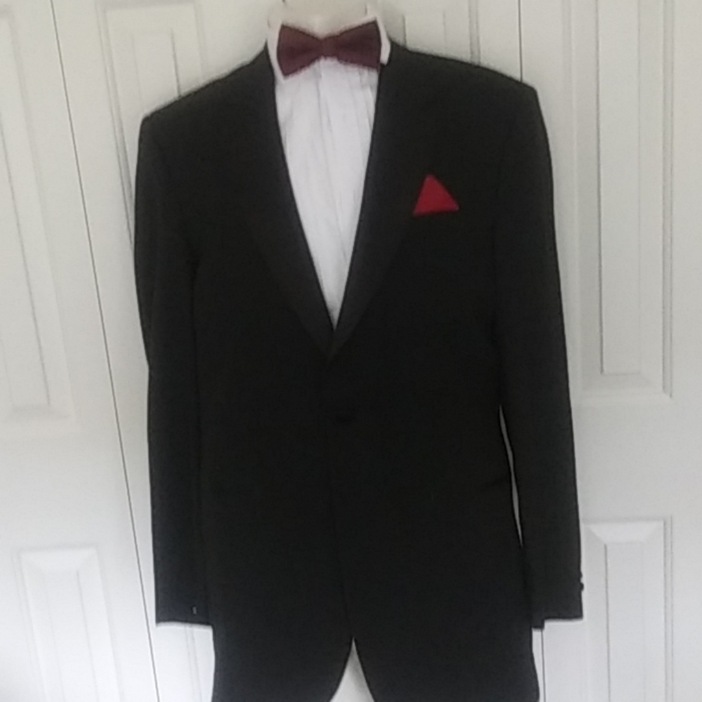 Geoffrey Beene Tux Blazer 1 Button 40 Lg $60+Shirt - image 1
